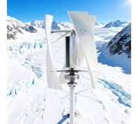 AISINILALAO Kit de Generador Eólico de 5000W Silencioso de 3 Aspas, con Controlador, Turbina Eólica Portátil y Compacta de 12V 24V 48V 220V para Barcos, Camping y Energía Fuera de la Red,48v