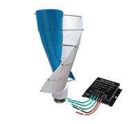 AISINILALAO Kit de Generador Eólico de 8000 Vatios, Generador Eólico en Espiral de Bajo Ruido, Motor de Turbina Eólica de 12V 24V 48V con Controlador para Hogar, Negocios y Alumbrado Público,12v