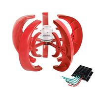 AISINILALAO Kit de turbina eólica de Eje Vertical de Baja Velocidad de 20000W, generador eólico helicoidal de 5 aspas con Controlador de Carga, Molino de Viento silencioso para (12V 24V 48V),24v