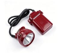 AISINILALAO Lámpara Minera de Alta Brillo, Linterna Frontal para Mineros, Lámpara Minera Recargable a Prueba de Explosiones con Cargador para Trabajos y Actividades Profesionales al Aire Libre (ROJA)