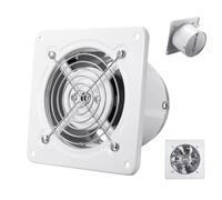 AISINILALAO Ventilador de ático montado en Pared con Fuerte succión, Ventilador Industrial 2800 RPM, Ventilador portátil de Ventana de 8 a 12 Pulgadas para Cocina/baño/Garaje (Blanco),10inch,220V