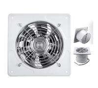 AISINILALAO Ventilador de extracción de ático metálico 2800PRM de 7 aspas, Ventilador de extracción de Ventana para sótanos de 4 a 12 Pulgadas para Cocina/baño/Garaje (Blanco),12 Inch,110V