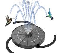 AISITIN 3,5W Fuente Solar Mejorada Fuente Solar Jardin Exterior con 4 Boquillas de Pulverización Solar Bomba Flotante para Estanques,Jardines, Baños para Pájaros,DIY Fuente de Agua