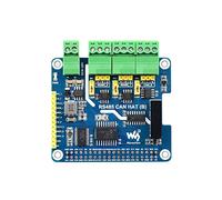 Aislado RS485 CAN HAT (B) for Raspberry Pi Series, SPI Communication, 2-Ch RS485 and 1-Ch CAN, Convierte SPI to CAN/RS485