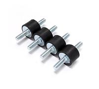 Aislador de aislamiento de ruido de amortiguación de amortiguador de goma de 4 piezas para generador,bomba de compresor de aire,motor de gasolina (M6 15 x 20 mm)