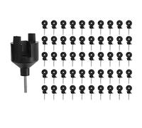 Aislador de anillo para valla eléctrica, 50 unidades, aislador de valla eléctrica, con herramienta de base aislante