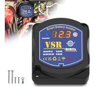 Aislador de batería doble 12V 140amp, relé sensible al voltaje VSR, aislador de batería inteligente compatible con UTV Marine car RV Boat Truck Trailer ATV Camper Moto, no apto para baterías de litio