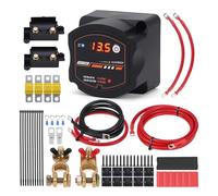 Aislador de batería dual, 12 V, 140 A, impermeable, relé digital sensible al voltaje, interruptor VSR for coche, caravana, UTV, barco, marino
