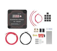 Aislador de batería dual de Gearwell, relé VSR, relé de carga dividida, kit de administración de baterías, 3.0m DC12V 140A Manual Modo automático Pantalla LED para camión RV ATV