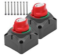 Aislador De Bateríaz,2 Piezas 12V 24 48V Interruptor De Aislamiento De Batería,Aislador De Energía De Batería,Conmutador De Baterías On/Off Para Yates Y Autocaravanas,Automóviles,Camiones,Barcos