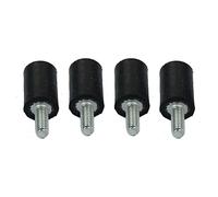 Aislador de choque de pernos de goma, buje de perno 4PCS M6 M8 Amortiguador, soportes antivibración, reemplaza las almohadillas de pasador Bloque(M8x23 D30xH40)