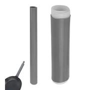 Aislador de mango de sartén, de silicona, resistente al calor | Cubierta de agarre de sartén de hierro fundido antiquemaduras, tubo de lengüeta autoajustable, protector de mango caliente