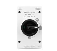 Aislador fotovoltaico impermeable DC 1200V 32A M25 agujeros roscados IP66 interruptor giratorio Solar seccionador al aire libre
