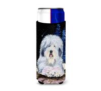 Aisladores de bebidas ultra Starry Night Old English Sheepdog para latas delgadas SS8443MUK