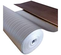 Aislamiento acústico de impacto uficell® ALU [100 m² - 4 rollos] - Espuma de PE con barrera de vapor de aluminio - Espesor: 2 mm - Aislamiento acústico de impacto y sonido de pasos