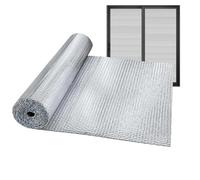 Aislamiento Con Lámina Reflectante | Hoja De Barrera Radiante De Doble Cara,Aislamiento De Burbujas Con Hoja De Aluminio,Para Vehículos Recreacionales Techos Puertas De Garaje Camiones Automóviles