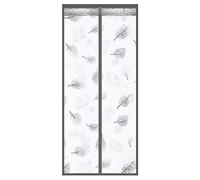 Aislamiento Cortina Mosquitera Magnética 130x240CM, Aislante Termico Ventanas Cierra AutomáTicamente Instalación Adhesiva Cierre MagnéTico Cortina, para Supermercado Centro Comercial - B