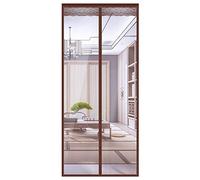 Aislamiento Cortina Mosquitera Magnética 140x220CM, Aislante Térmico Cierra AutomáTicamente Instalación Adhesiva Cierre MagnéTico Cortina, para Puertas Correderas, de Patio - D