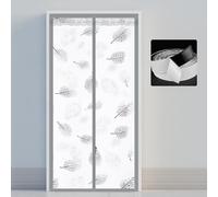 Aislamiento Cortina Mosquitera Magnética 180x240cm, Anti-Frio Antimanchas Cortinas de Puerta Puerta Exterior para Cocina de Patio,Dormitorio, opaco（gris -I）