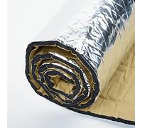 Aislamiento de automóvil de 100 x 40 cm, 5 mm, aislamiento acústico para coche, aislamiento de vehículo, espuma de celda cerrada, rodillo de insonorización