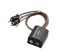Aislamiento de ruido del sistema estéreo para el hogar, aislador de bucle de tierra estéreo RCA, reductor de filtro de ruido para audio de coche, estéreo doméstico, 2 canales