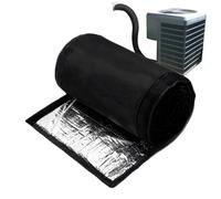 Aislamiento de tubería de CA - Manguito de tubería, cubierta de reducción de calor, protector de conducto de ventilación a prueba de polvo, accesorio de aire acondicionado flexible | Sistema de