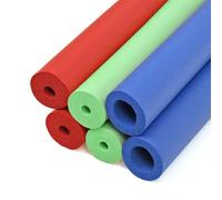 Aislamiento de tubería para Tuberías De Gas, Tubo de espuma de esponja protectora, Tubo flexible de espuma de células cerradas para Manija Agarre Soporte y Gimnasio Equipo(Blanco,18mm x 6mm x 1.0m)