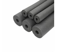 Aislamiento de tuberías de esponja negra de 6 mm a 32 mm, impermeable, para tuberías, con soporte, funda protectora térmica tubular, accesorio de aire acondicionado, negro, 9 mm, diámetro interior d