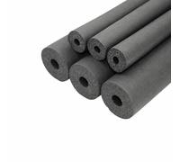 Aislamiento de tuberías de esponja negra de 6 mm a 32 mm, impermeable, para tuberías, con soporte, funda protectora térmica tubular, accesorio de aire acondicionado, negro, 9 mm, diámetro interior d
