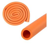 Aislamiento de Tuberías Espuma Tubo de ID 18/22/25/28/32mm Resistente Al Agua Retardante De Llama Cubierta de Tubería Hueca para Soportes de Guitarra Equipos de Fitness(Naranja,YTTID18mmxTK6mmxL1m)