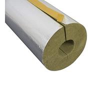 Aislamiento de tuberías (lana de roca, 35 x 20 mm x 1 metro)