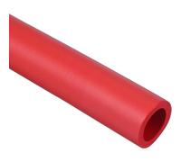 Aislamiento de Tuberias para Interiores, 1m Tubo de Espuma Aislante, Antideslizante Manguera Aislante De Caucho, Cubierta de Tubería Hueca Elástico para Equipos de Fitness(Rojo,YTTID25mmxTK5mmxL1m)