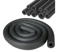 Aislamiento De Tuberías, Tubo De Aislamiento Térmico Negro, Tubo Espuma Aislante para Conductos De Aire Acondicionado Diámetro Interno 20 32 63 90mm para Gimnasio Equipo(ID110mmX20mmX1.8m)