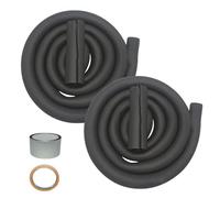 Aislamiento Para Tuberías De Aire Acondicionado - Aislamiento para Conductos de Material Elástico | Manga Térmica Resistente A UV Precortada De De Largo Y 9mm De Grosor Para Faldones De RV, Áticos,