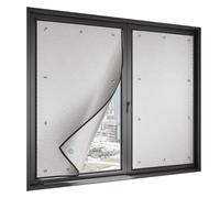 Aislamiento Reflectante, Láminas para Cristales Con Ventosas, Película Aislante para Ventanas Papel De Aluminio Aislamiento Térmico para Tragaluz,balcón(70x140cm)