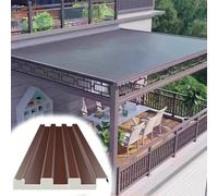 Aislamiento techde aluminio, Panel de revestimiento de techo aislante Toldo Gazebo Balcón Cubierta Techo(6 Pack,L0.7m/27.5inch/2.3ft)