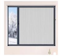 Aislamiento térmico opaco de aluminio deslizante con persianas preparadas, diseño deslizante horizontal, 750 x 1000 mm, soluciones de privacidad energéticamente eficientes