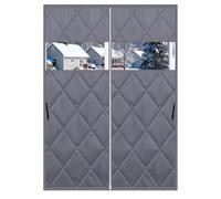 Aislamiento Termico Ventanas Pelicula Aislante Termico Ventanas Cortina Termica Aislante Frio Baño, Dormitorio, Pisos Antiguos Y Todo Tipo De Ventana 119 X 99 Cm(Gris,119 x 160 cm(47" x 63"))