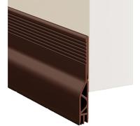 Aislante Acústico,Tira de Sellado Inferior de Puerta Flexible,Burlete Puerta Entrada,Burlete Bajo Puerta Exterior Autoadhesivo,Aislante Térmico Frío,Cubre Puertas el Suelo Frio (Marrón,1m)