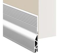 Aislante Acústico,Tira de Sellado Inferior de Puerta Flexible,Burlete Puerta Entrada,Burlete Bajo Puerta Exterior Autoadhesivo,Aislante Térmico Frío,Cubre Puertas el Suelo Frio (Blanco,1m)