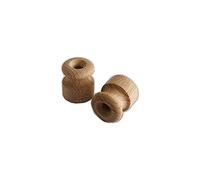 Aislante/aislador de madera para cables trenzados. Ø 18 mm. Paquete de 10/25/50 unidades. (25 Pezzi)