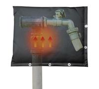 aislante para evitar el retorno de agua - Protección impermeable contra el gel de las mangueras - aislada 40 x 50 cm para riego exterior de doble capa | Para bombas válvulas y pozos E