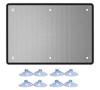 Aislante Térmico de Aluminio para Ventanas, Vinilo Oscurante Total con Ventosas, Panel Reflectante Anti UV y Calor, Cortina de Privacidad para Caravana Buhardilla Hogar Oficina(Black,80x130 cm)