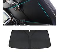 Aislante TéRmico para Jeep Wrangler Sahara 2019 2020 2021, Parasol Delantero Coche Protector Solar contra Rayos UV Parabrisas de FáCil Almacenamiento Accesorios