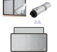 Aislante Térmico Ventanas con Ventosas, Película Reflectante de Calor, Lámina de Aluminio de Burbujas, Protector Solar para Ventanas de Techo, Privacidad Opaca para Verano e Invierno