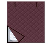 Aislante Termico Ventanas Cortina Aislante Termica Protección Contra El Frío, Mantener El Calor Kit Película Aislamiento Ventana Esencial de Invierno Reutilizable(marrón,79x47in/200x120cm)