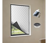 Aislante Termico Ventanas Protege 108 x 340 cm Protege del Frio y Calor Lámina de Protección Térmica para Ventanas Reutilizable para Clima Frío, Plata