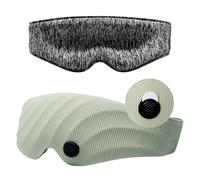 AiSleep Antifaz para Dormir, Eye Mask para Mujer y Hombre, Sleep Mask para Dormir 100% Anti-Luz, Diseño Ergonomico 3D, Ultrasuave Sleep Mask (Verde)