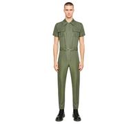 Aislor Hombre Delantales Casuales Traje Trabajo Hombres Body Triatlón Lucha Verde militar S