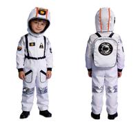 Aislor Kombianzug Espacial Niño Y Niña Juego De Roles Conjunto Vestuario 3 Piezas Ropa Espacio Exterior Blanco 5-6 años
